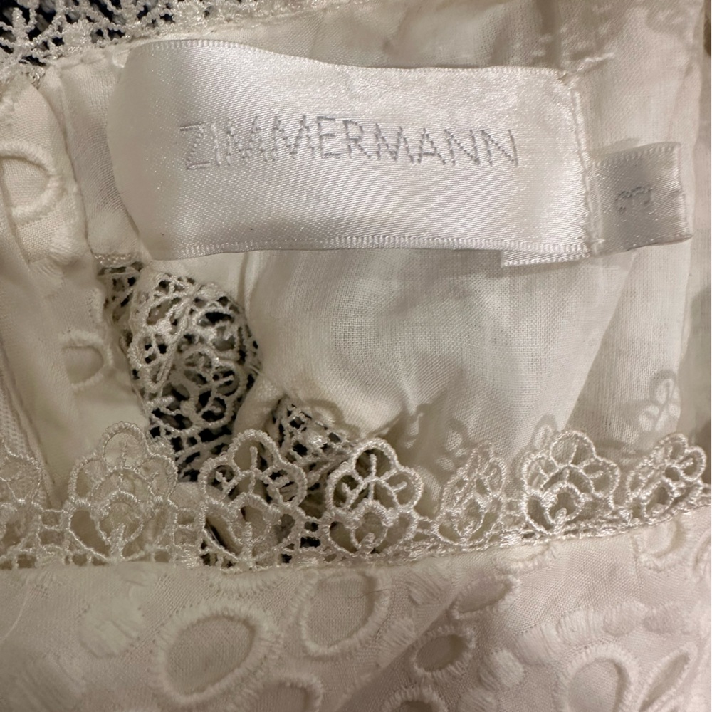 ZIMMERMANN Mercer Flutter Dress White - Picture 2 of 10